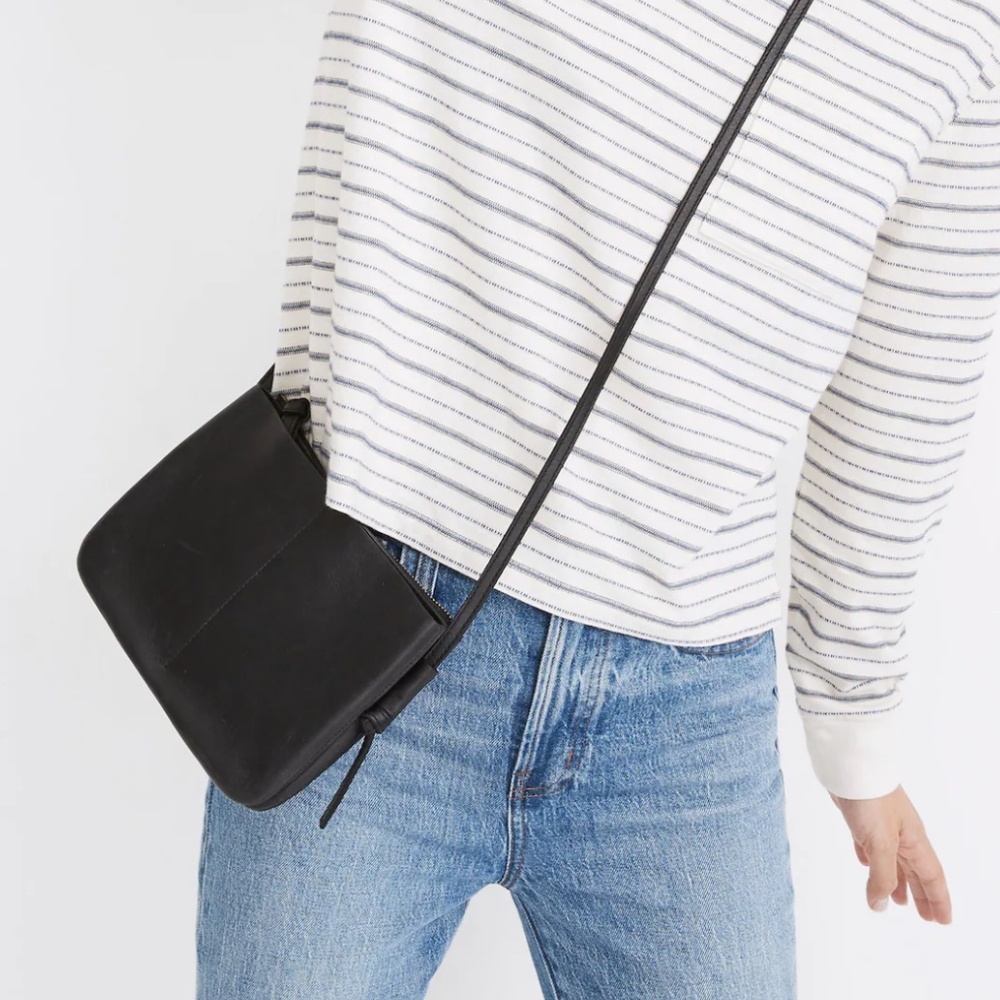 Madewell The Knotted Crossbody Bag in Black Leather - Picture 11 of 11